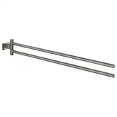 Полотенцедержатель двойной 439 мм Grohe Essentials Cube, тёмный графит, матовый (40624AL1)