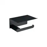 Тримач туалетного паперу Nofer CAPRI BLACK 84 x 170 x 118 mm, чорний (16228.N)
