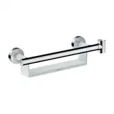 Поручень з поличкою та тримачем для душу Hansgrohe Comfort, білий/хром (26328400)