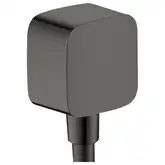 Шланговое під'єднання Hansgrohe FixFit E зі зворотним клапаном, Brushed Black Chrome (26457340)