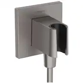 Шлангове підключення Hansgrohe FixFit Porter E із тримачем, Brushed Black Chrome (26889340)