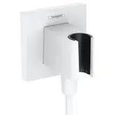 Шлангове приєднання Hansgrohe FixFit Porter E з тримачем, Matt White (26889700)