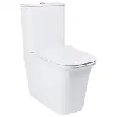 Qtap Nando Унітаз-компакт, безобідковий, з сидінням (QT12221222AW)