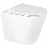 Унитаз напольный Qtap Swan безободковый с сиденьем Soft-close QT16223178W