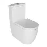 Quarter-Bath Унітаз підлоговий Quarter Bath Deep 63cm з бачком, кришкою Standart та зливним механізмом, білий (70DE06001.00.1_30SCD.01WG)