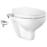 Унитаз подвесной Grohe Bau Ceramic Air, с сиденьем с функцией биде и термостатом Grohtherm Micro (39652SH0)