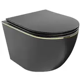 Подвесной унитаз MEXEN LENA BLACK MATT (MEX-30224075)