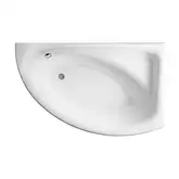 Ванна асим. MEZA 160х100 права з кріп Cersanit (AZBA1000951576)