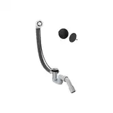 Слив-перелив Hansgrohe Flexaplus для ванны в комплекте с внешней частью (цвет - чёрный матовый) (58185670 + 58140180)