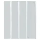 Штора на ванну Qtap Gemini WHI401114RP6 стекло Pear 6 мм, 110x140 см (GEMWHI401114RP6)