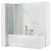 Шторка для ванны REA ELEGANT GOLD 70 постоянная (REA-W5600)