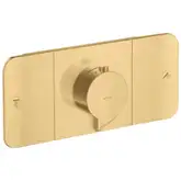 Термостат для душа Axor One, 2 споживача, зовнішня частина, Brushed Gold Optic (45712250) (45792250)