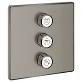 Комплект верхней монтажной части для вентиля на 3 выхода Grohe Grohtherm SmartControl (цвет - тёмный графит, матовый) (29127AL0)