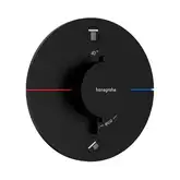 Термостат на 2 потребителя со встроенной защитной комбинацией EN 1717 Hansgrohe ShowerSelect Comfort S (цвет - чёрный матовый) 15556670