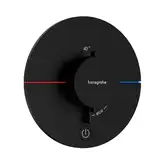 Термостат скрытого монтажа на 1 потребитель и дополнительный выход Hansgrohe ShowerSelect Comfort S (цвет - чёрный матовый) 15562670