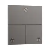 HANSGROHE ShowerSelect Comfort E Вентиль на 3 споживачі, матовий чорний хром (15573340)