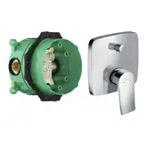 Змішувач для ванни Hansgrohe Metris, з інсталяційних блоком (31454000/01800180) (31454000_01800180)