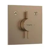 Hansgrohe DuoTurn E Смеситель скрытый, шлифованная бронза (75417140)