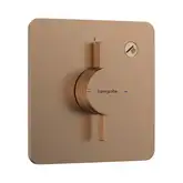 Смеситель скрытого монтажа на 1 потребитель Hansgrohe DuoTurn Q (цвет - шлифованная бронза) 75614140