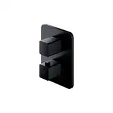 Omnires Parma Смеситель для ванны и душа, черный мат (PM7436BL)