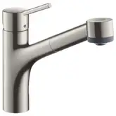 Смеситель для кухни 170, с вытяжным душем, 2jet Hansgrohe Talis M52 (цвет - сталь) 73860800