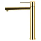Смеситель для раковины (умывальника) Corsan LUGO GOLD золотой высокий (CMB7512GL)