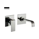 Змішувач для умивальника Giulini Pablolux настінний, чорний матовий (9820-B3NO)