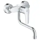 Змішувач для кухні Grohe Eurosmart настінний з виливом, хром (31391003)
