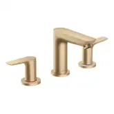 Змішувач для умивальника Hansgrohe Talis E на 3 отвори, бронза матова (71733140)
