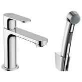 Змішувач для умивальника Hansgrohe Rebris S 110 з гігієнічною лійкою, Chrome (72215000)