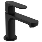 Смеситель для раковины 80 CoolStart Hansgrohe Rebris S (цвет - чёрный матовый), с металлическим донным клапаном 72584670