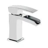KOER KB-14007-04 Смеситель для умывальника, хром+белый (KR5155)
