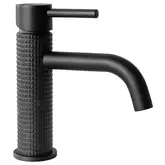 Смеситель для раковины (умывальника) REA GUSTO ONE BLACK MAT черный низкий (REA-B1654)