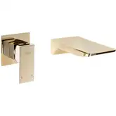 Смеситель для раковины (умывальника) REA MASON GOLD + BOX скрытого монтажа (REA-B5150)