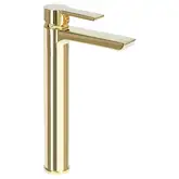 Смеситель для раковины (умывальника) REA ARGUS GOLD золотой высокий (REA-B6213)