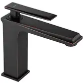 Смеситель для раковины (умывальника) REA ROMANO OLD BLACK черный низкий (REA-B9900)