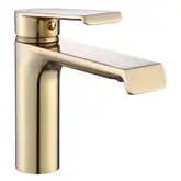 Смеситель для раковины (умывальника) REA HASS BRUSHED GOLD низкий (REA-B9969)
