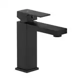 Смеситель для раковины (умывальника) Yoka GAPPO 24 BLACK черный низкий (BU.GAPPO 24-BLK)
