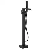 Смеситель для ванны Corsan ANGO BLACK MATT черный напольный (CMB3020BL)