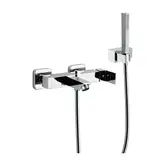 Змішувач для ванни настінний Giulini Pablolux з душовим набором Duplex, хром (9801-12CROMO)