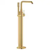 Смеситель для ванны напольный Grohe Essence (цвет - холодный рассвет), с душевым гарнитуром (23491GL1)