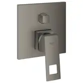 Смеситель для ванны с переключатилем на 3 положения Grohe Eurocube (цвет - тёмный графит, матовый) (24094AL0)