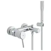 Смеситель однорычажный для ванны Grohe Concetto DN 15 (цвет - хром) с ручным душем (32212001)