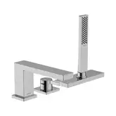 Змішувач на борт ванни Hansgrohe Tecturis E (колір - хром), з душовим гарнітуром 73443000