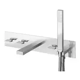 Смеситель для ванны и душа KOHLMAN EXCELENT CHROME + BOX скрытого монтажа (QW269H)