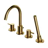 змішувач для ванни Omnires Y на 4 отвори brushed gold (Y1232GLB)