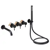 Смеситель скрытого монтажа для ванны Qtap Scorpio 3350105GB на три потребителя (QTSCOR3350105GB)