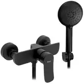 Смеситель для ванны и душа REA DART BLACK черный настенный (REA-B3302)