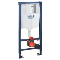 Инсталляция для подвесных унитазов Grohe Rapid SL (4-в-1) комплект 38772001 (клавиша хром) (38772001+37131000)