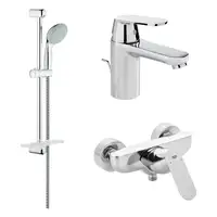 Набор смесителей для душа 3-в-1 Grohe Eurosmart Cosmopolitan S-Size (цвет - хром) (126114 S)